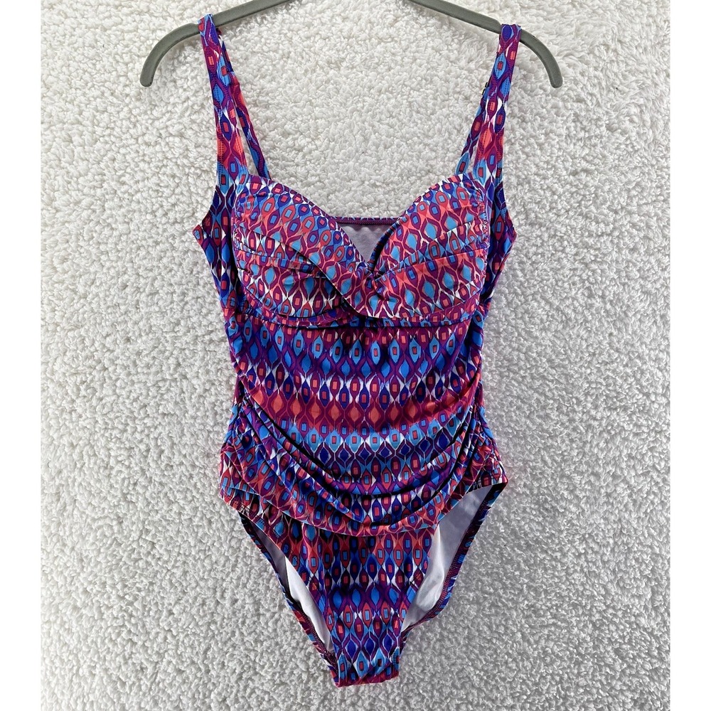 La Blanca One Piece Swimsuit Women's Size 10 Santorini Sweetheart Neck Slimming